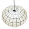 Hello Honey® 16" White Capiz Seashell & Black Oblong Ceiling Light